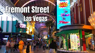 Fremont Street Experience, East District - Downtown Las Vegas 2019 4K Binaural Audio