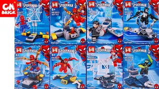 Unoffical LEGO SPIDERMAN Minifigures set 8 in 1 MG322 UNOFFICAL LEGO SPEED BUILD