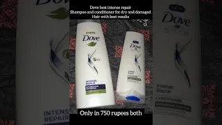 Dove best shampoo for dry damaged frizzy hair in reasonable price #haircare #youtubeshorts #viral