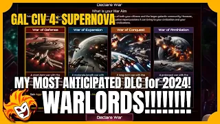 My most highly anticipated DLC for 2024 is here ~ Galactic Civilizations IV ~ WARLORDS
