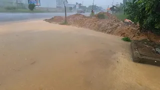 Massive Flooding Drain During Heavy Rain In Rainy Season Help Drains