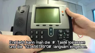 Factory reset Cisco Phone 7942