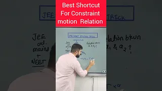 Short Trick for Constraint Motion JEE/NEET Physics Tricks #shorts #ssp_sir #physicstricks