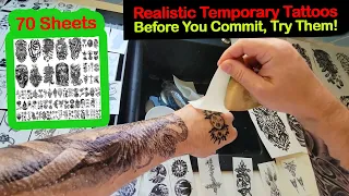 SEXY FAKE TATTOO Sleeve Review - Realistic Temporary Tattoo Stickers - Temporary Tattoos Amazon