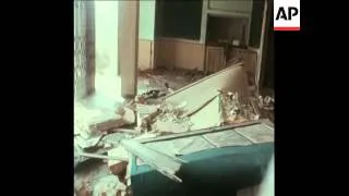 SYND 21-2-70 THE AFTERMATH OF A BOMB IN A THEATRE