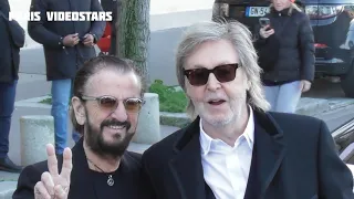 Paul McCartney and Ringo Starr A Beatles reunion @ Paris Fashion Week 4 march 2024 show Stella