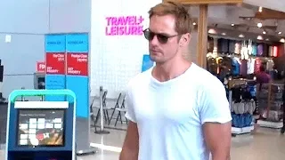 EXCLUSIVE - Tarzan Star Alexander Skarsgard Jets Out Of LA