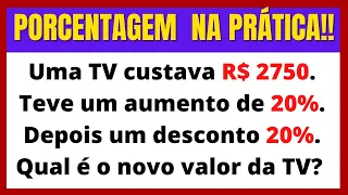 PORCENTAGEM FÁCIL !! Com Exercícios PARA CASA.