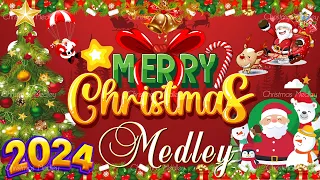 Non Stop Christmas Songs Medley 🎅🎄⛄ Best Non Stop Christmas Songs Medley 2024 🎁 Merry Christmas 2024