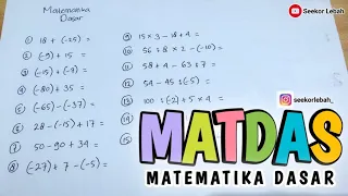 MATEMATIKA DASAR (Penjumlahan, Pengurangan, Perkalian dan Pembagian)