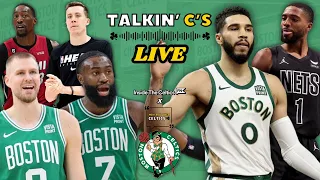 Was Jaylen Brown's Altercation With Duncan Robinson in Celtics-Heat a Dirty Play? | Talkin' C's LIVE