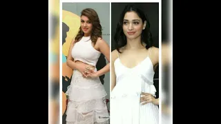 Hansika Motwani vs Tamanna Bhatia //  Same colour dress pick   //Who is the best actor