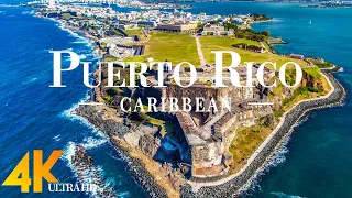 FLYING OVER PUERTO RICO (4K UHD) - Relaxing Music Along With Beautiful Nature Videos - 4k ULTRA HD