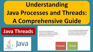 Understanding Java Processes and Threads: A Comprehensive Guide | Java Threads