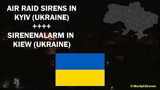 AIR RAID SIRENS in Kyiv | SIRENENALARM in Kiew (Ukraine 🇺🇦) - 26.02.22