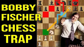 BOBBY FISCHER TRAP✔🦁 : Learn Bobby Fischer's Best Chess Games, Moves, Tactics, Strategy & move Ideas