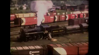 NM44 Nelson Curling Bonspiel and Steam Locomotive 3716 at Nelson | 1970s