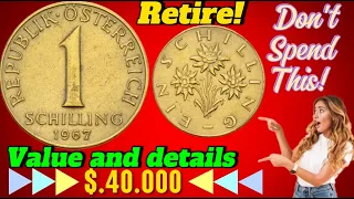 1967 Austria 1 Schilling Coin: From Pocket Change to Dollars Value! Coin collector buyer 2024