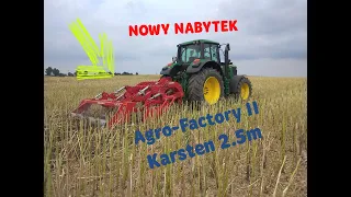 Nowy nabytek Pług dłutowy Agro-Factory II Karsten 2.5m/John Deere 6170M ledwo daję radę na glinie!!!