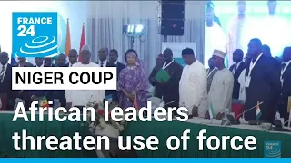 West Africa threatens force on Niger coup leaders if power not ceded within a week • FRANCE 24