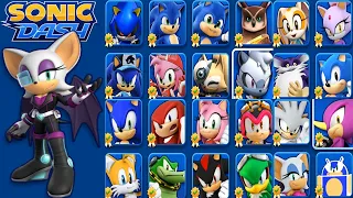 Sonic Dash - Elite Agent Rouge vs All Bosses - All 26 Characters Unlocked Hack Unlimited Rings Mod