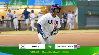 HIGHLIGHTS – Korea vs. USA – WBSC U-12 Baseball World Cup