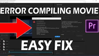 Premiere Pro 2020 - ERROR COMPILING MOVIE Easy Fix