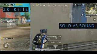 20 kills solo vs squad | Pochinki conquered  |Winner winner chicken dinner