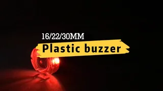 Intermittent flashing buzzer in the dark | Plastic 16mm red led screw terminal