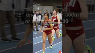 1:59 800m as a freshman 👀 😲 — Roisin Willis vs. Juliette Whittaker