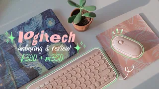 most aesthetic keyboard & mouse duo 💝 ⁄⁄ logitech k380 + m350 unboxing & review ✨