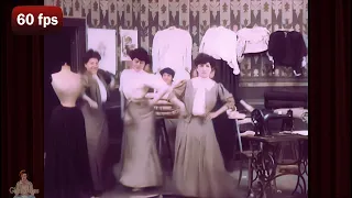 (1907) Dancing Seamstresses | Alice Guy Blache [ 60 fps]