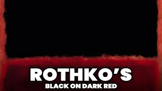 Black on Dark Red by Mark Rothko | Abstract Art