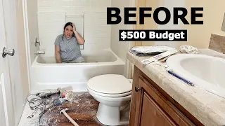 DIY Bathroom Makeover on a Budget / Small Bathroom Remodel