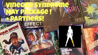 Unboxing my Vinegar Syndrome May Blu-ray and 4K Package plus Partner Labels!