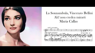 "Ah! non credea mirarti" La Sonnambula, V. Bellini - Maria Callas (Purest and angelic Amina ever!)