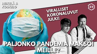 Viralliset koronaluvut julki - Pandemian hinta | Jakso 504 | Heikelä & Koskelo 23 minuuttia