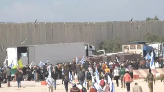 Israeli protesters block aid trucks for Gaza | AFP