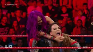 Nia Jax vs Sasha Banks Raw