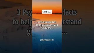 3 Psychological Facts About Girls #shorts #psychologyfacts #subscribe