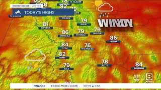 Incoming cold front brings winds, storms, and cooler temps