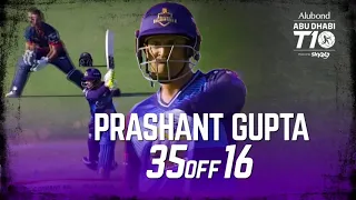 parasahnt gupta|35 of 16 balls|T10 super league|Day 8|