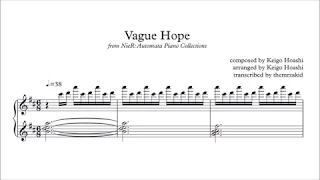 Vague Hope (transcription) - NieR Automata Piano Collections