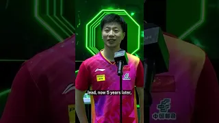 The GOAT praises birthday boy Wang Chuqin after their #SaudiSmash Men's Doubles win 🤩🫶