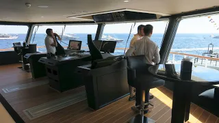 A yacht tour on board the 107m/ 351ft Ulysses