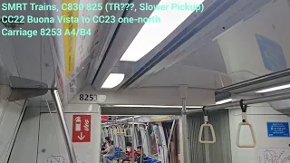 [Slower Pickup] SMRT Trains - Alstom C830 [825] [Buona Vista → one-north]