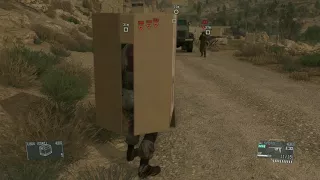 METAL GEAR SOLID V: THE PHANTOM PAIN Cardboard box tricks soldiers.