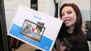 Top Fin 5.5 Gallon Unboxing & Set Up| New Betta Fish! | Alyssa Nicole |