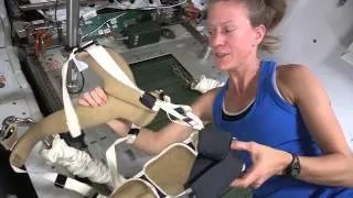 Space Station Astronaut Demonstrates the COLBERT Treadmill | NASA Science Video