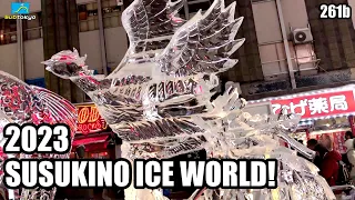 Amazing Ice Sculptures at Susukino Ice World 2023!